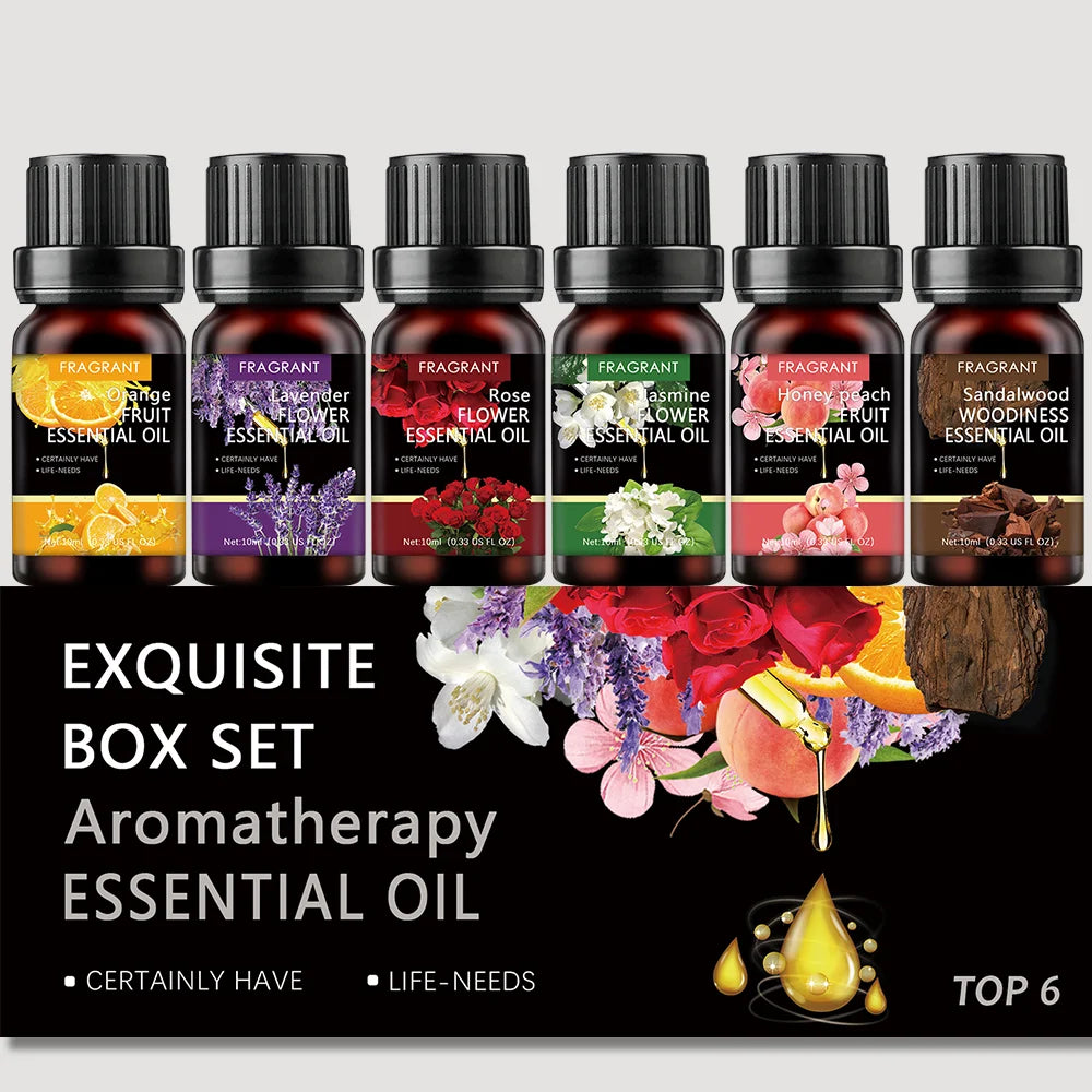 10ml Water Soluble Aromatherapy Essential Oil Humidifier Diffuser Essential Oil Home Fragrance Products Reed Diffuser Oils