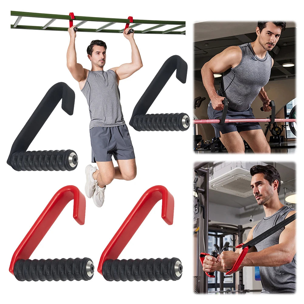 2Pcs Pulls Up Grip Handle Pulls Up Resistance Band Handle Non Slip Workout Handle Ergonomic Heavy Duty for Gym Fitness