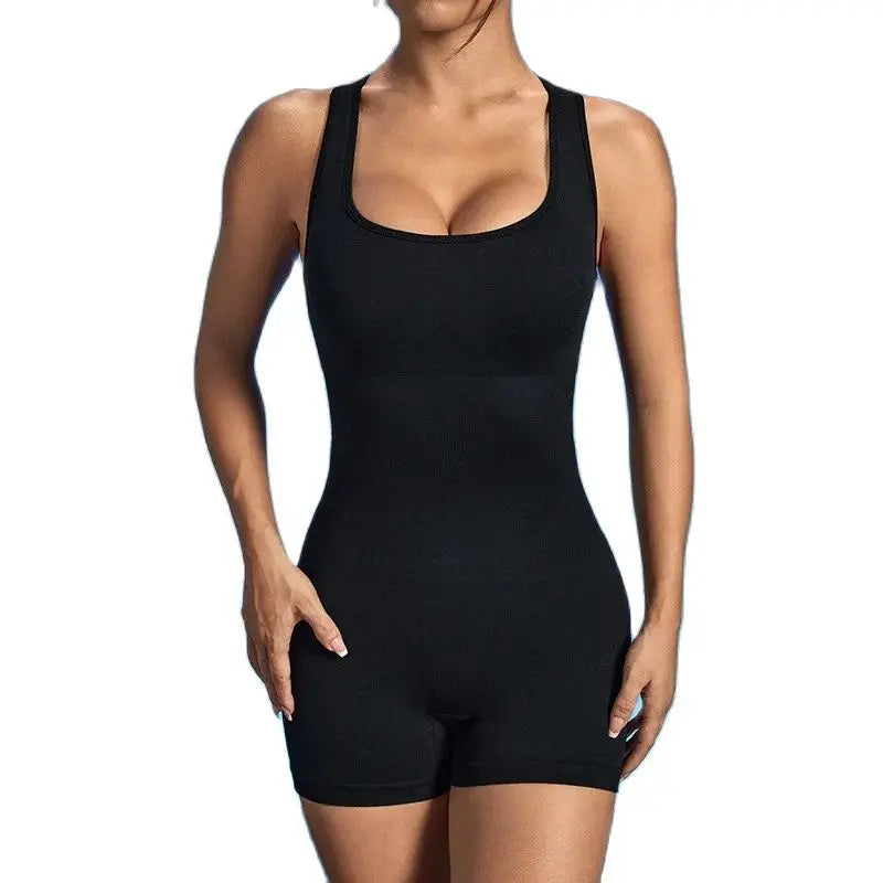 Women Yoga Rompers Workout Sexy Back Sleeveless One-piece Jumpsuit Slim Fitness Yoga Bodysuit Sportswear 2024