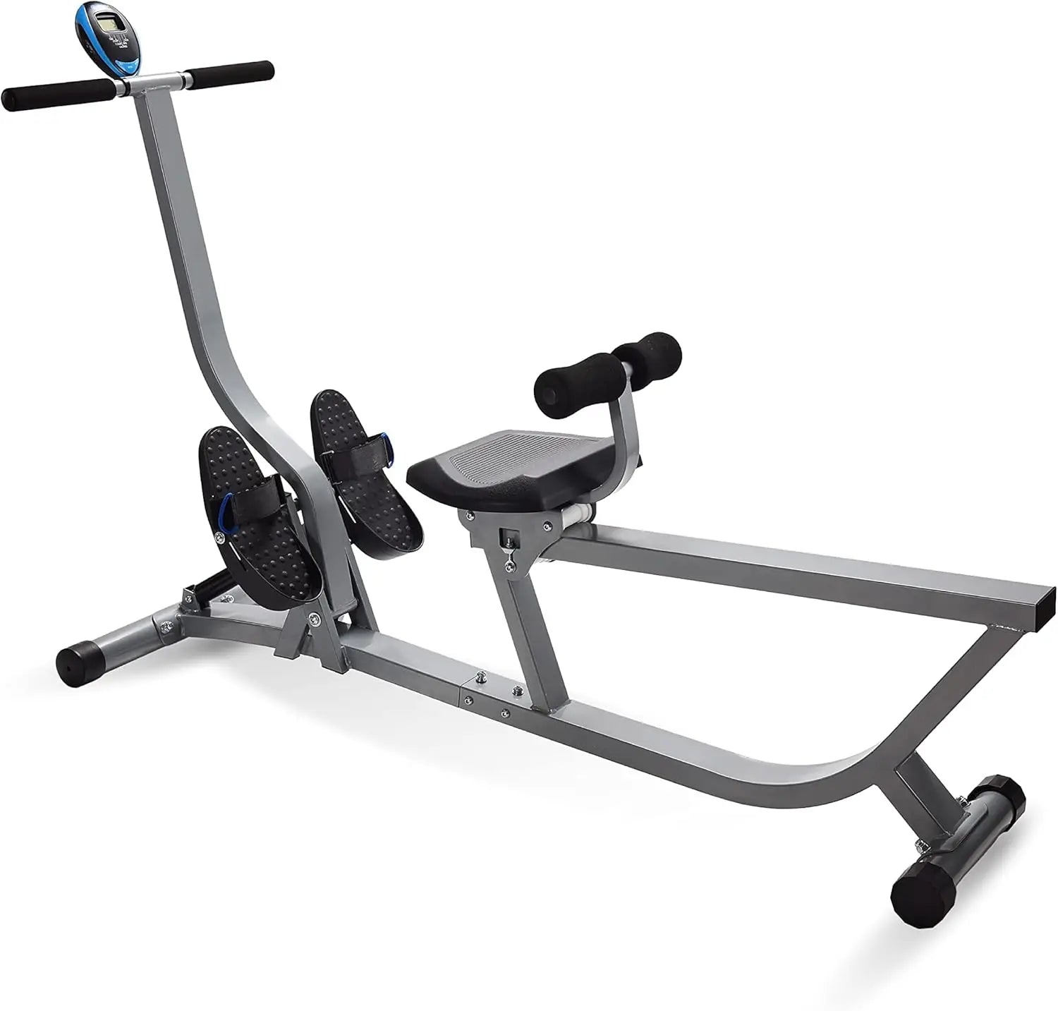 Hydraulic Rower Machine with Smart Workout App - Rowing Machine with Adjustable Resistance for Home Gym Fitness