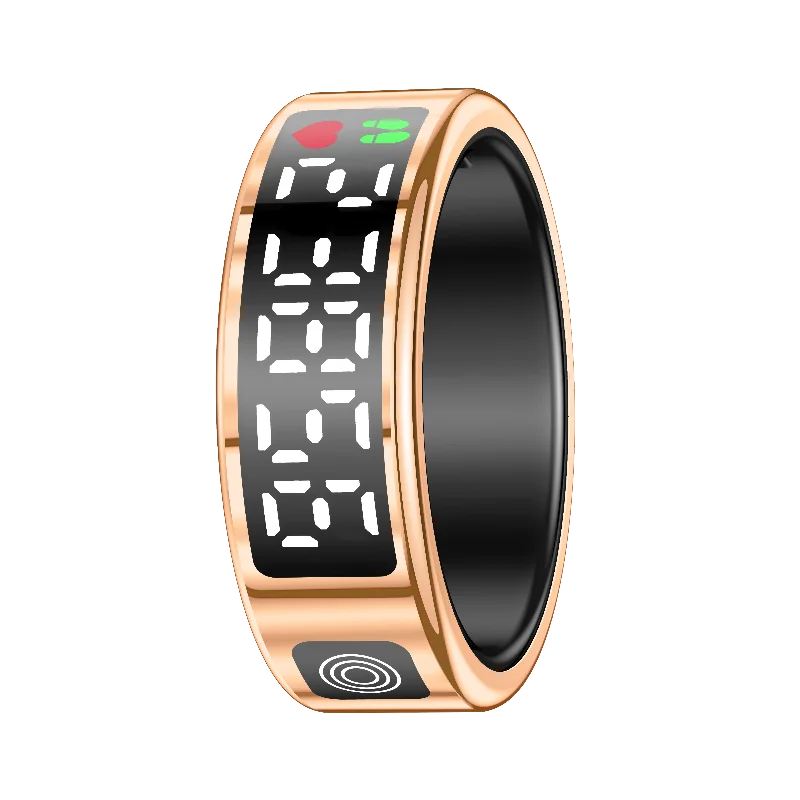RS08 Smart Ring Multi-sport Modes Health Fitness Rings Bluetooth-Compatible 5.1 Sport Health Ring for Men Women for Android iOS