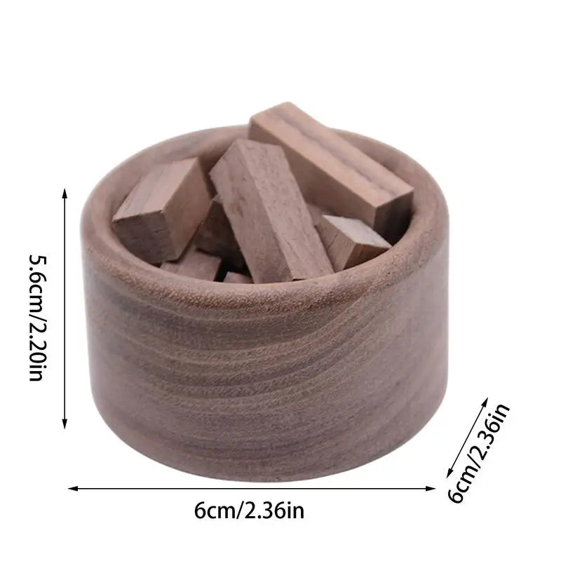 Small wood pile Essential Oil diffuser Multipurpose home wooden car aromatherapy box Decor Air Freshener(no essential oils)