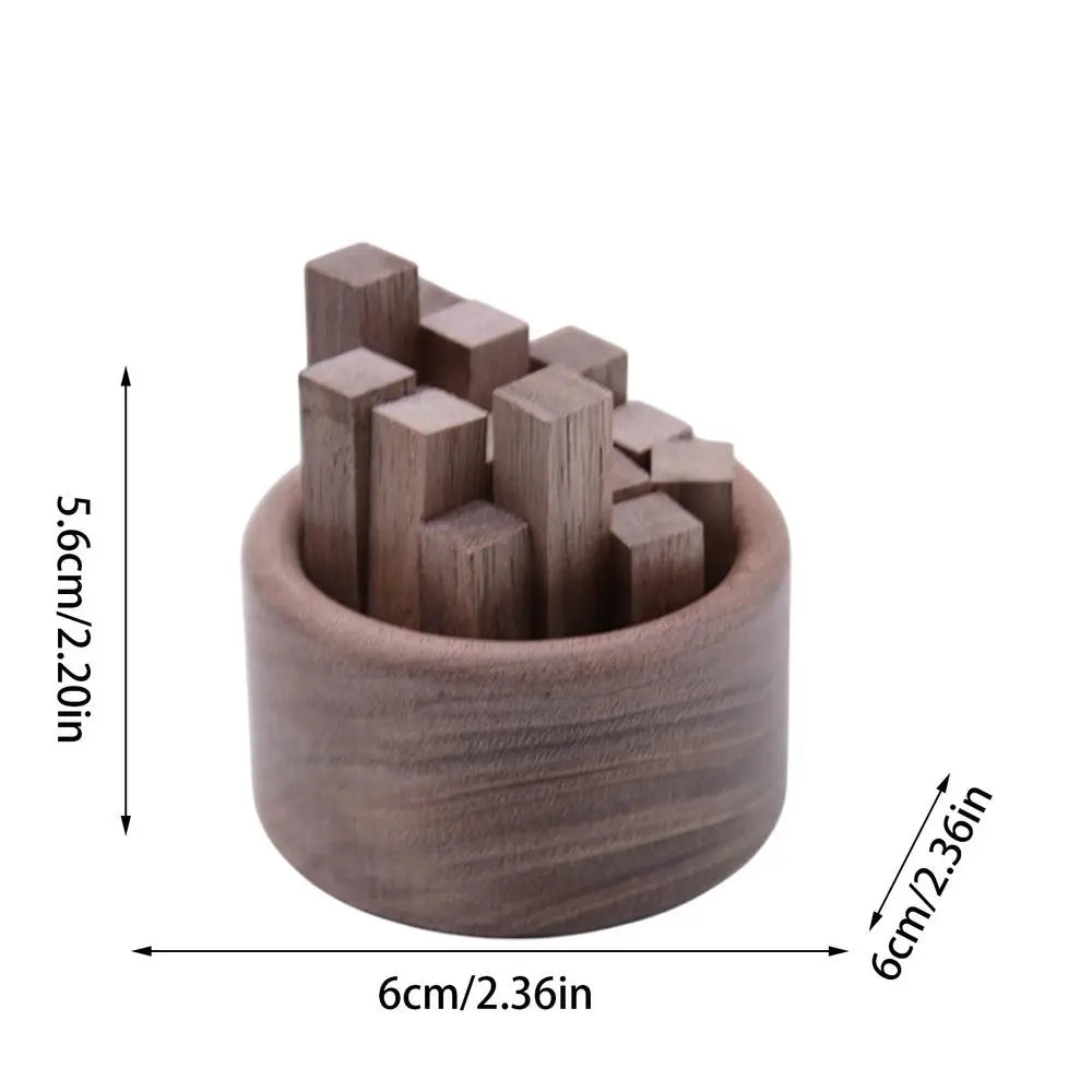 Small wood pile Essential Oil diffuser Multipurpose home wooden car aromatherapy box Decor Air Freshener(no essential oils)