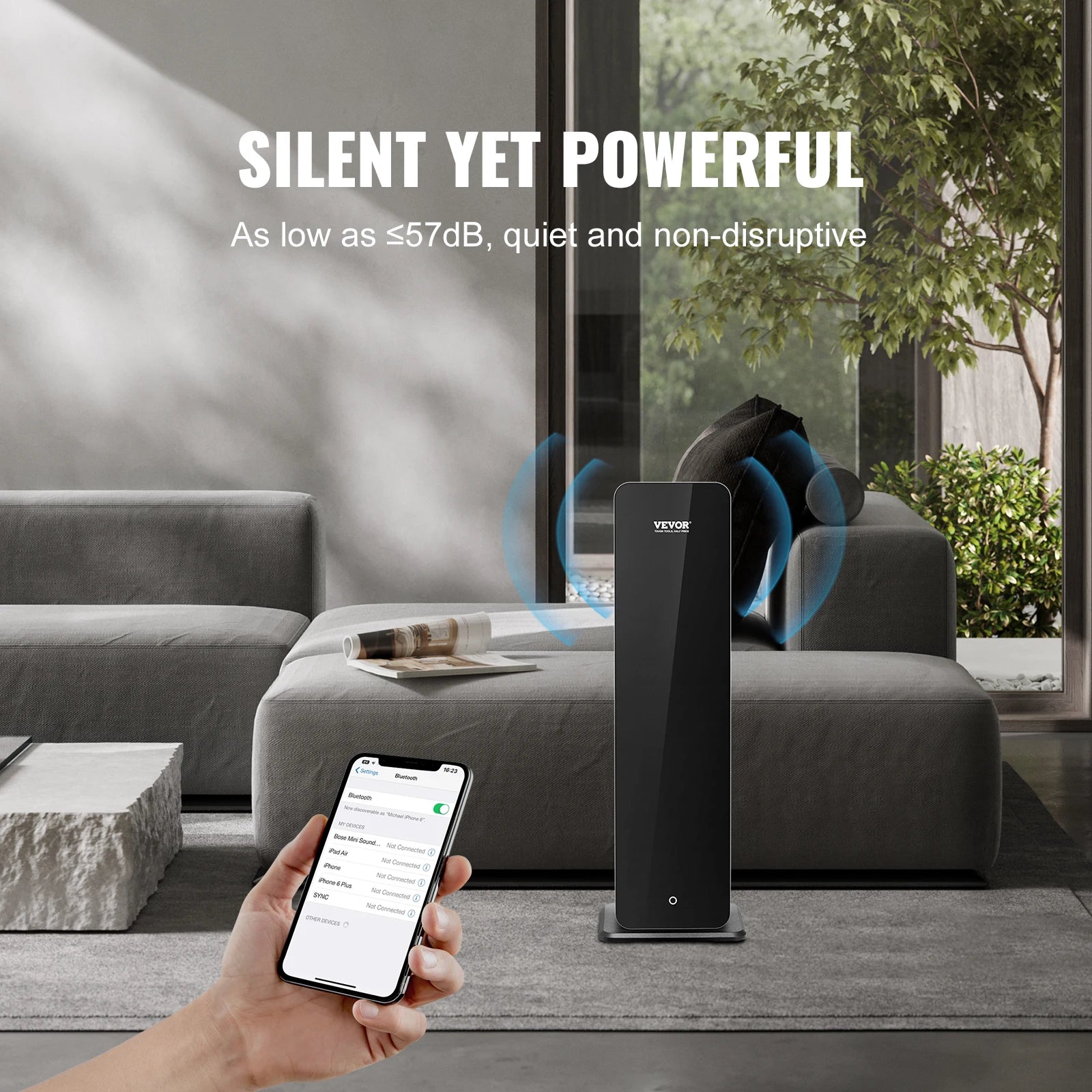 VEVOR Bluetooth Smart Cold Scent Air Diffuser 3000sq.ft Floor Standing Aromatherapy Machine for Large Room Office Hotel