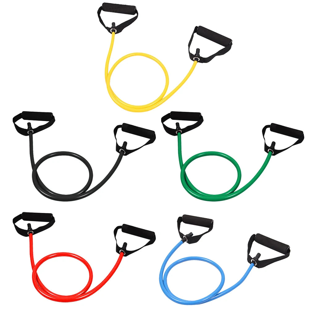 Resistance Bands with Handles Elastic Exercise Bands Workout Bands Fitness Bands for Muscle Training/Shape Body/Physical Therapy